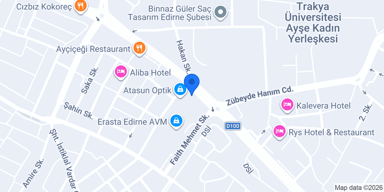 Terra Pizza Edirne (Erasta Avm) konumu