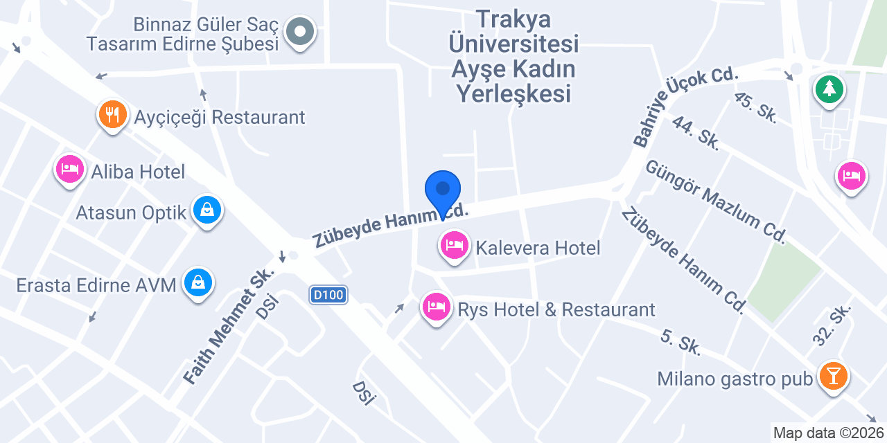 Lucky Cafe Edirne konumu