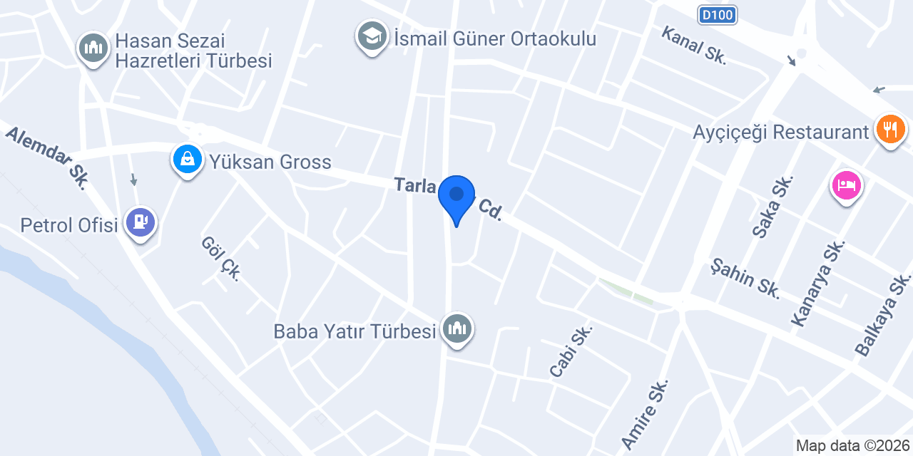 Akyüz Ticaret konumu