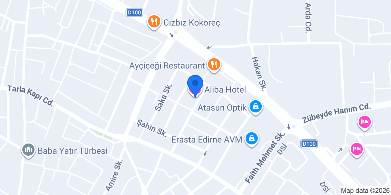 Aliba Hotel konumu