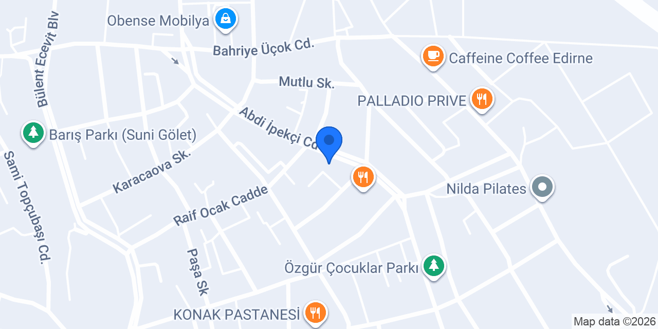Özgür Taksi Durağı Edirne konumu