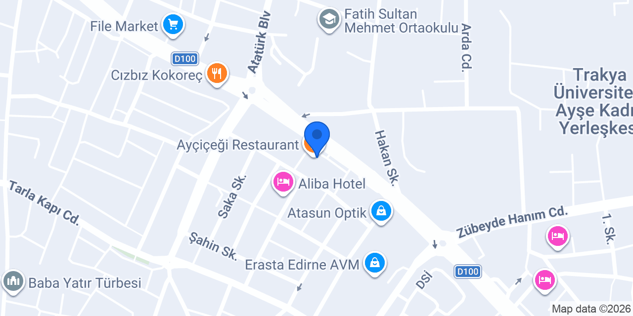 Trakya Satır Et Edirne Pide ve Kebap Restaurant konumu