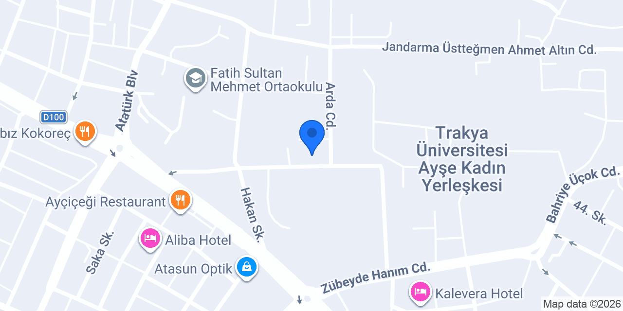 Binnaz Güler Saç Tasarım Edirne Şubesi konumu
