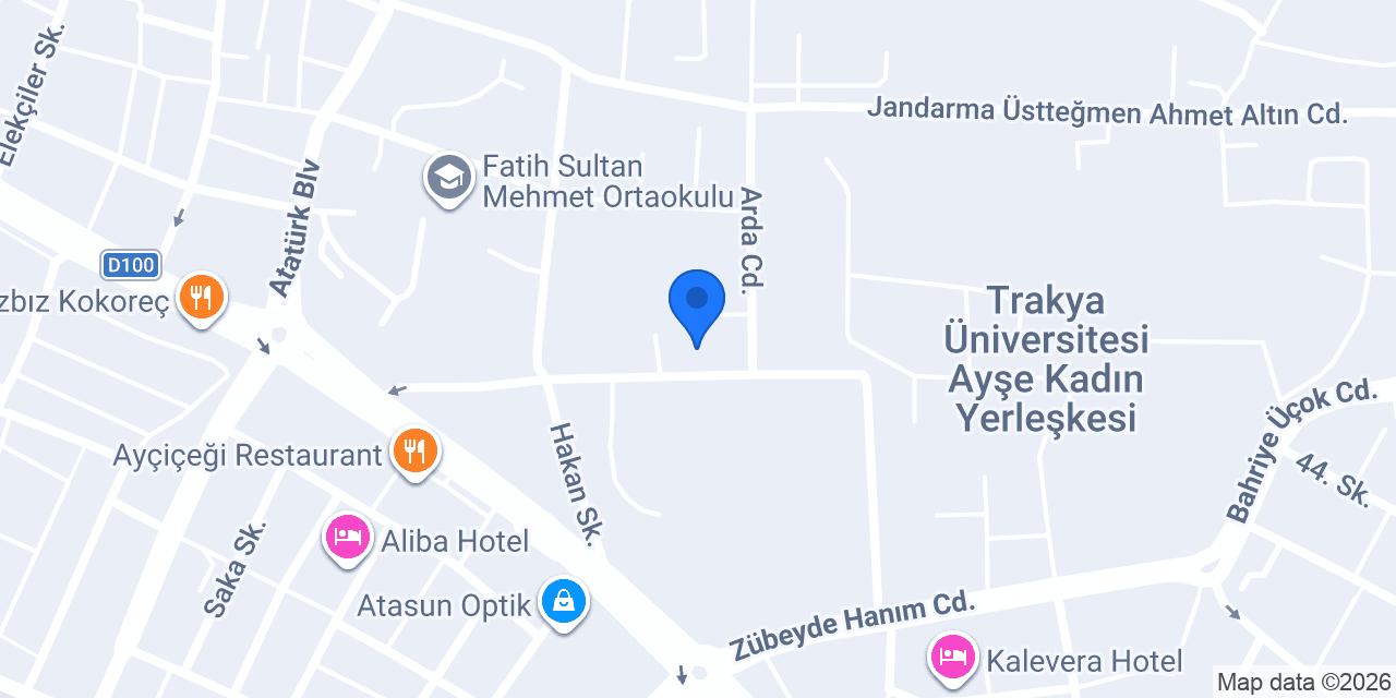 Ayşekadın Yerleşkesi Kütüphanesi konumu
