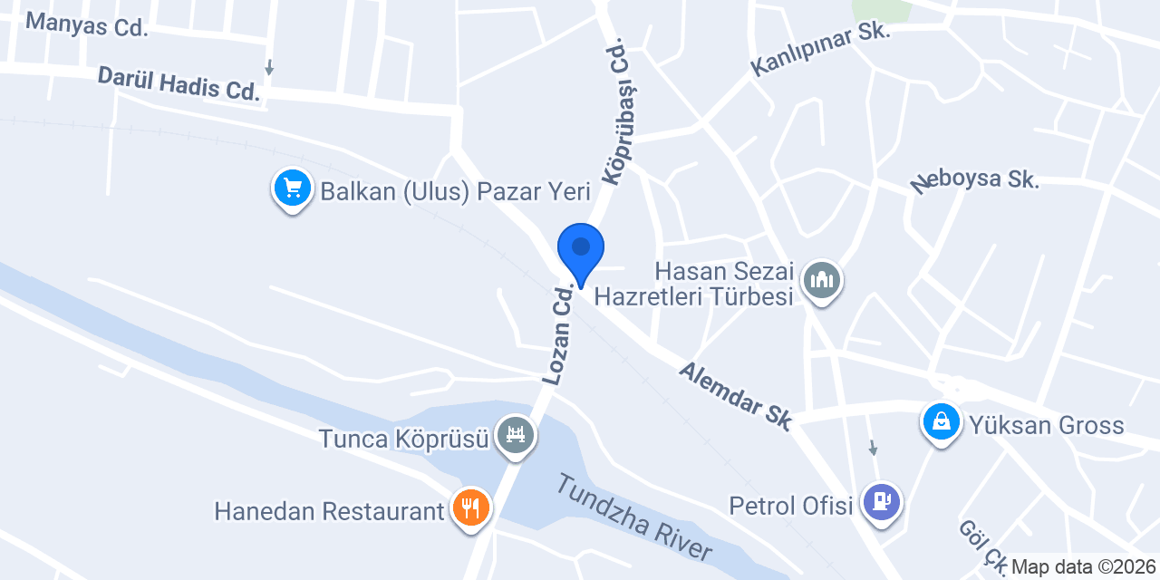 Hotel Edirne konumu