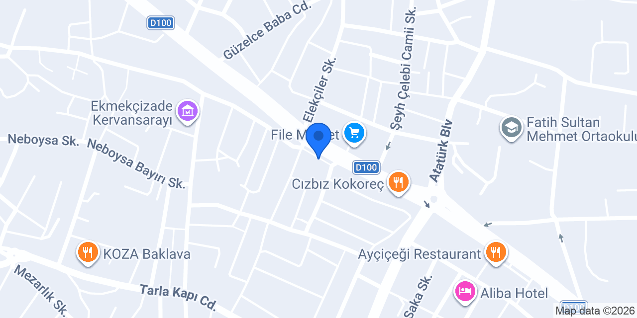 Altın Yaprak Döner Salonu konumu