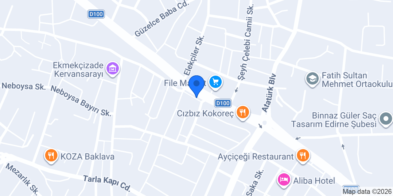Elit Düğün Salonu konumu
