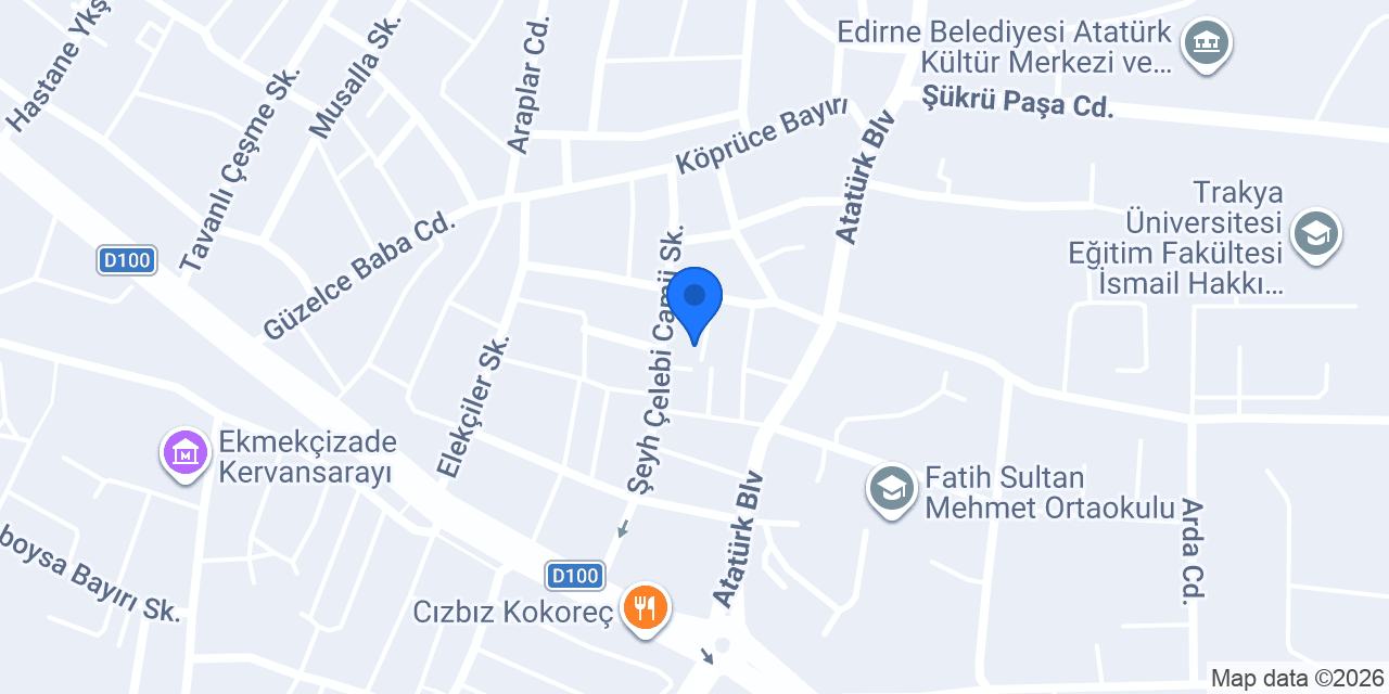 Edirne Göçmen Elektrik konumu