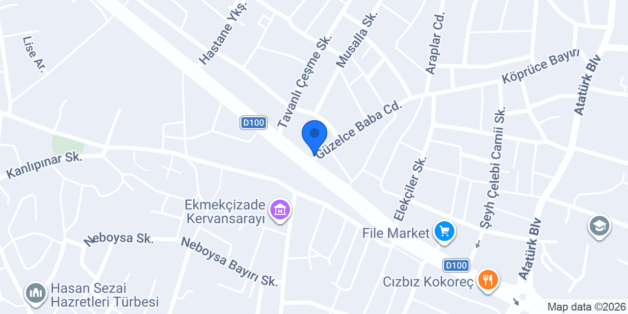 Kütüphane Taksi konumu