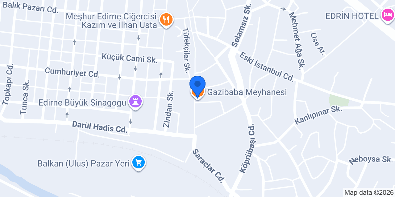Gazibaba Meyhanesi konumu
