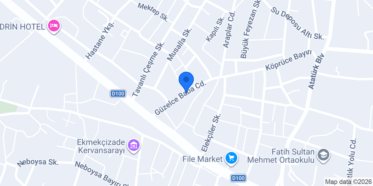 Kütüphane taksi edirne konumu