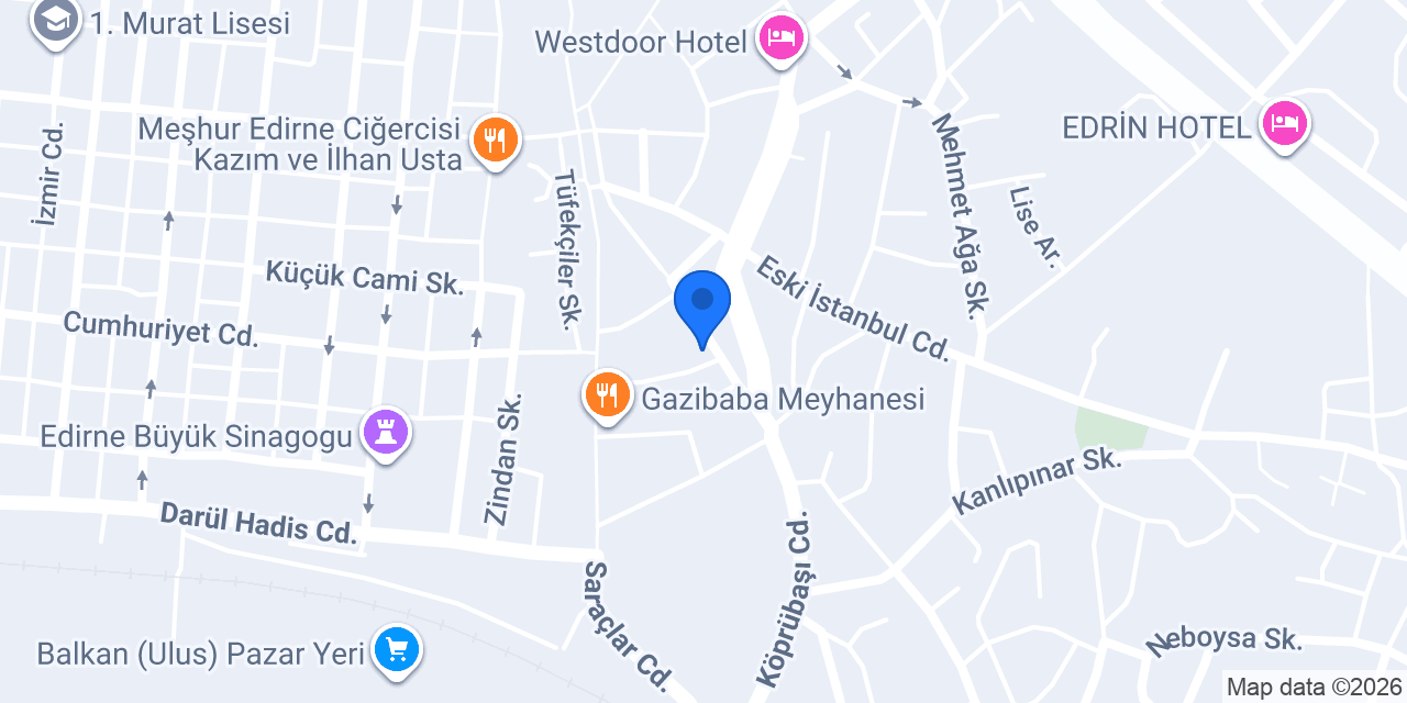 EDİRNE ELEKTRİKÇİ - SINIR ELEKTRİK konumu