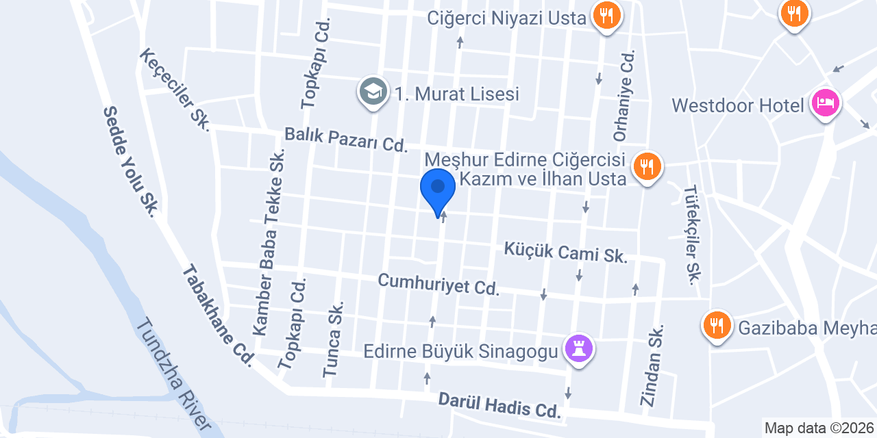 Hotel Edirne Osmanlı Evleri konumu