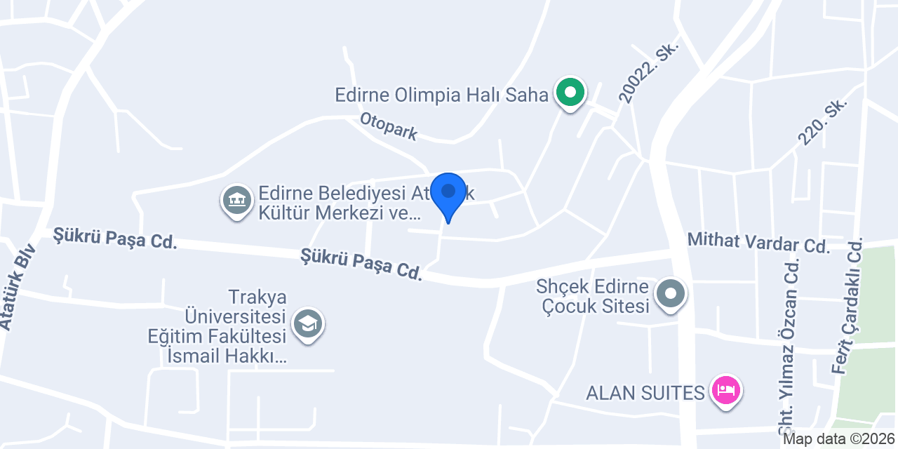Edirne Lale Okulları konumu