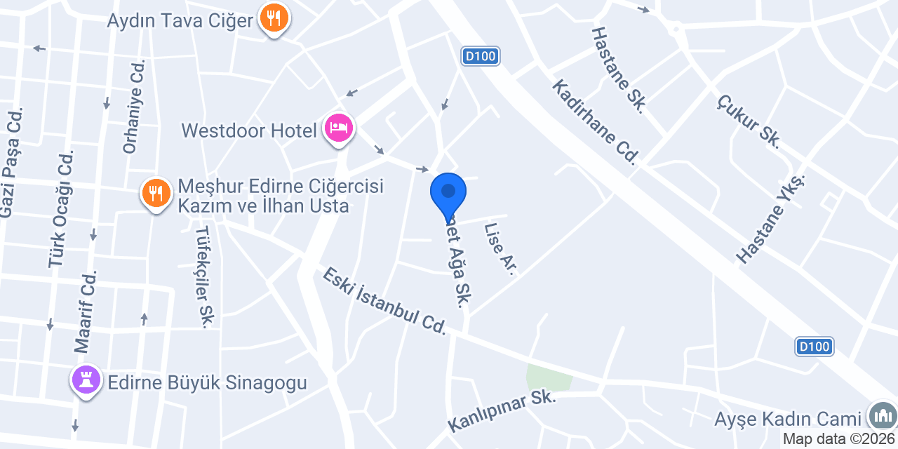 Trakya City Hotel konumu