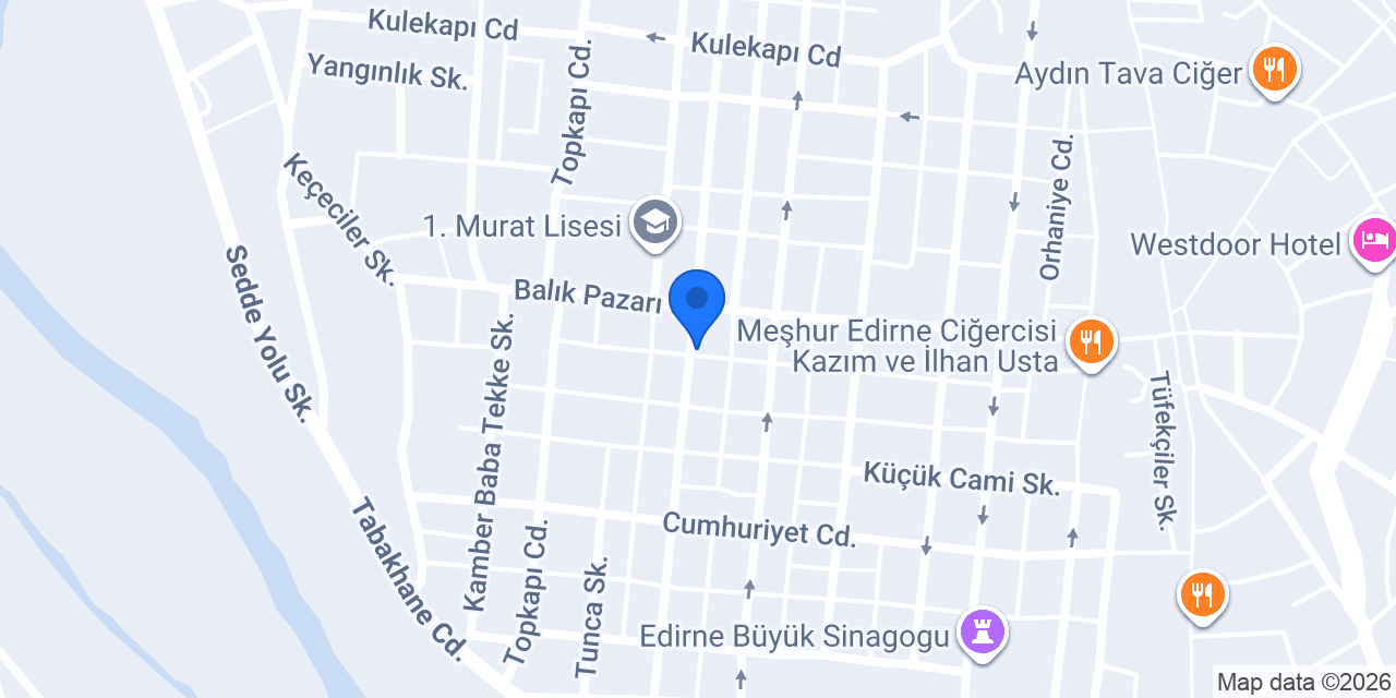 GRANDAURA EDİRNE konumu