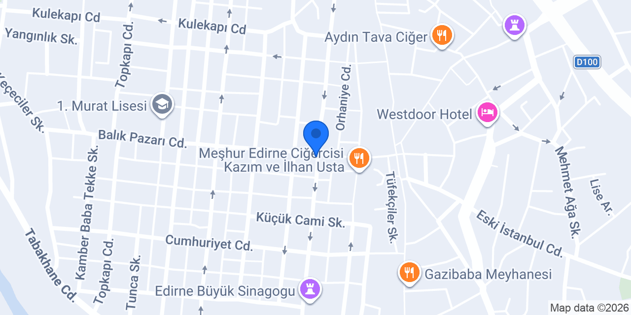 Edirne Özdemir Börek konumu