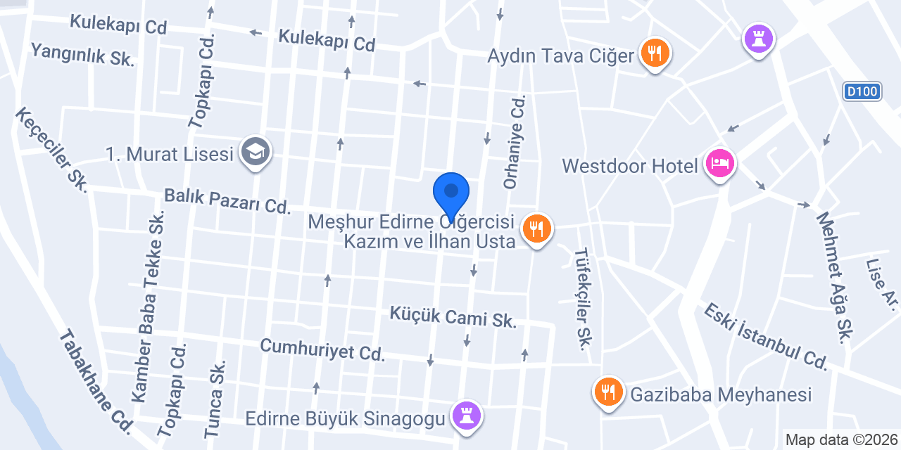 Edirne Dinamik Psikoteknik Merkezi konumu
