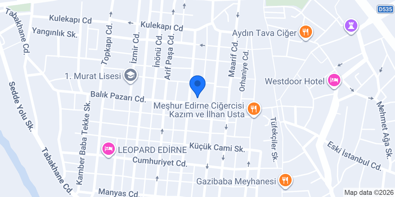 Terzi İnci konumu