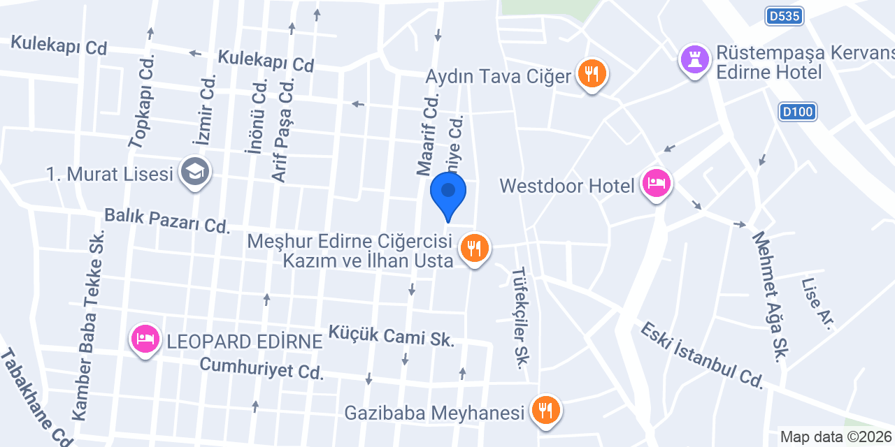 Mavi Çay Cafe konumu