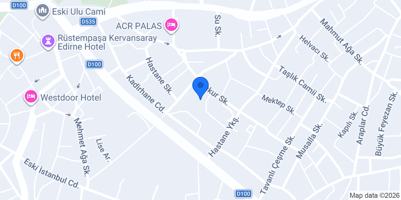Edirne Devlet Hastanesi Nükleer Tıp Bölümü konumu