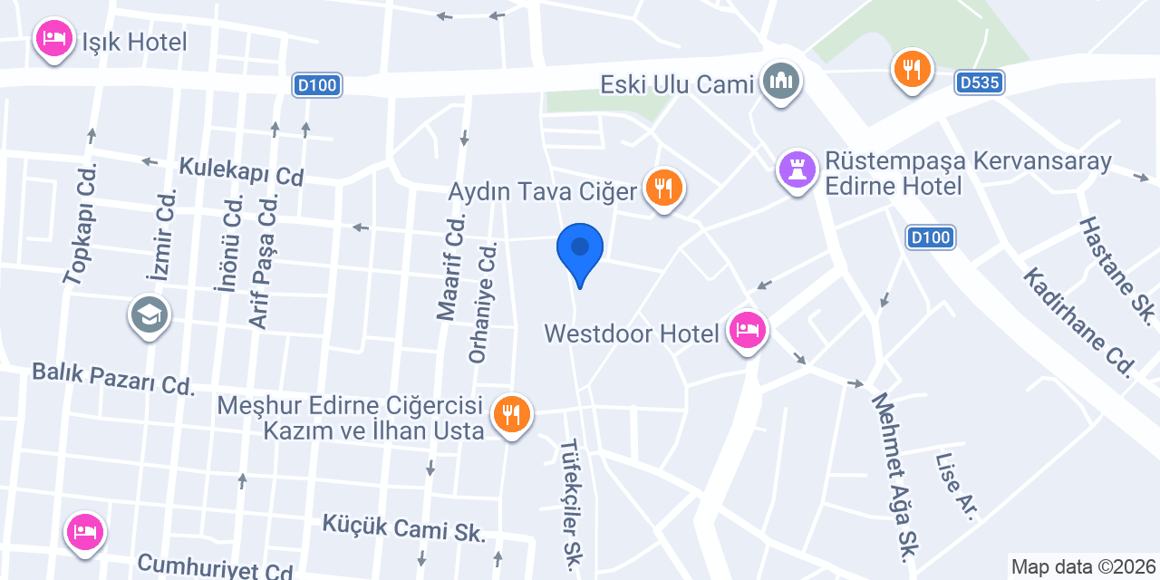 Edirne Balık restaurant konumu