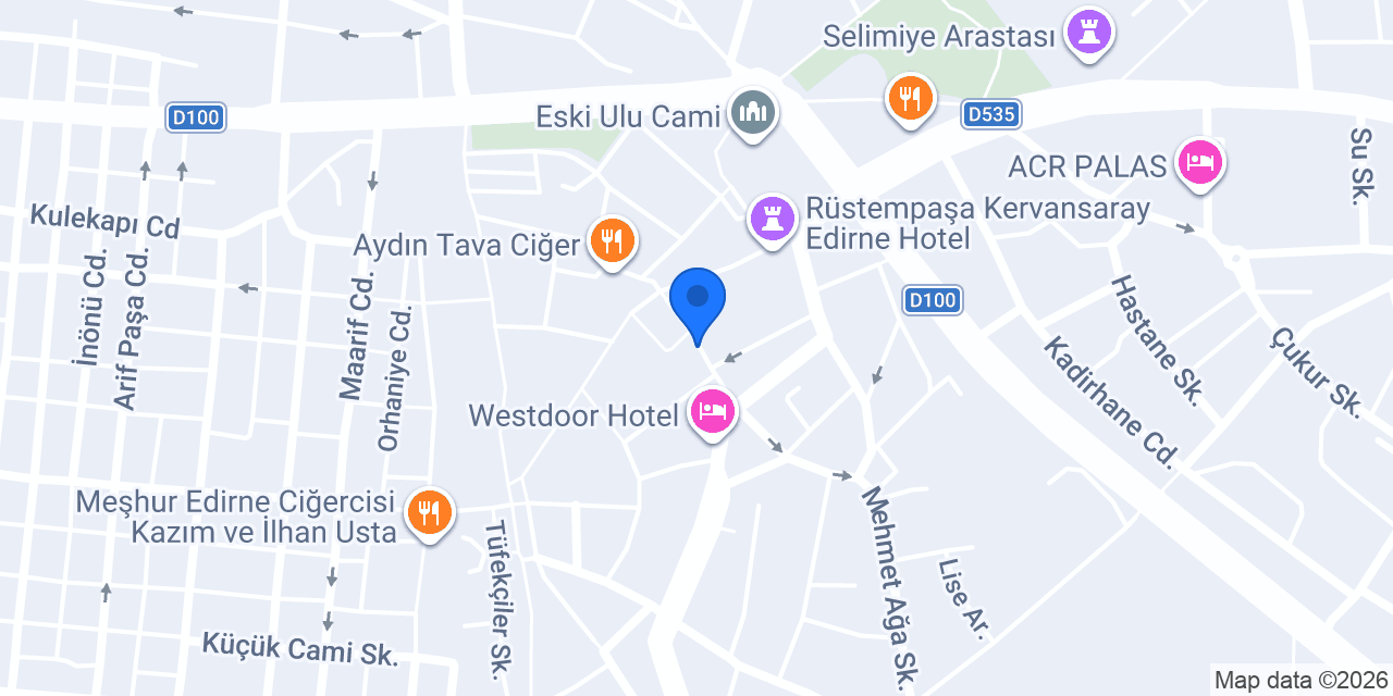 Cici Taksi Edirne konumu
