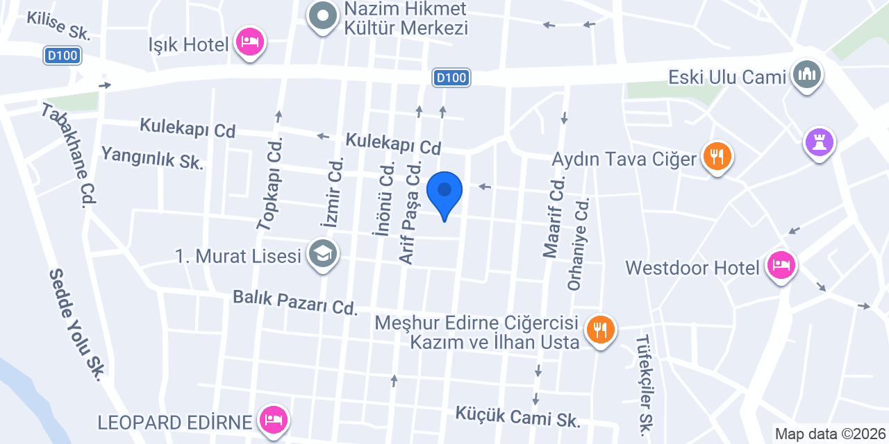 Sarı Pansiyon konumu