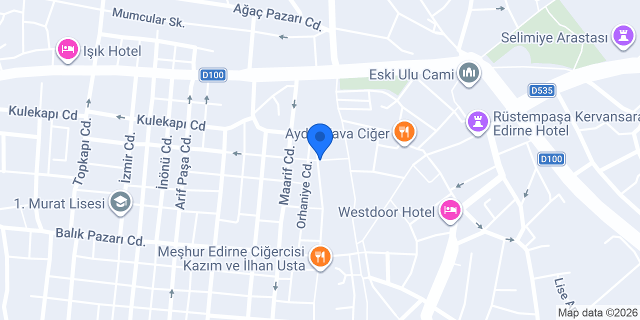 Dukka Store Edirne konumu