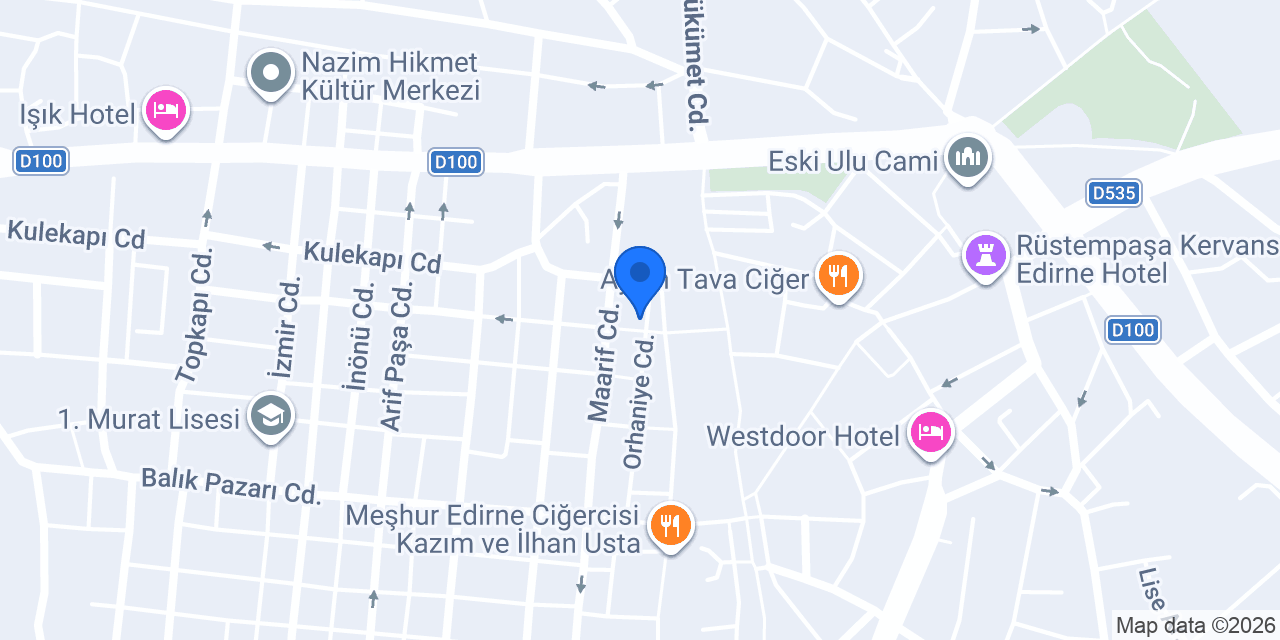 Salih & Serkan Edirne Ciğercisi konumu