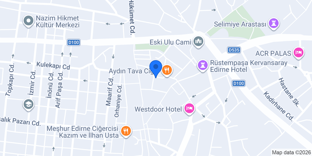 Edirne Çilingiri Hasan Kural konumu