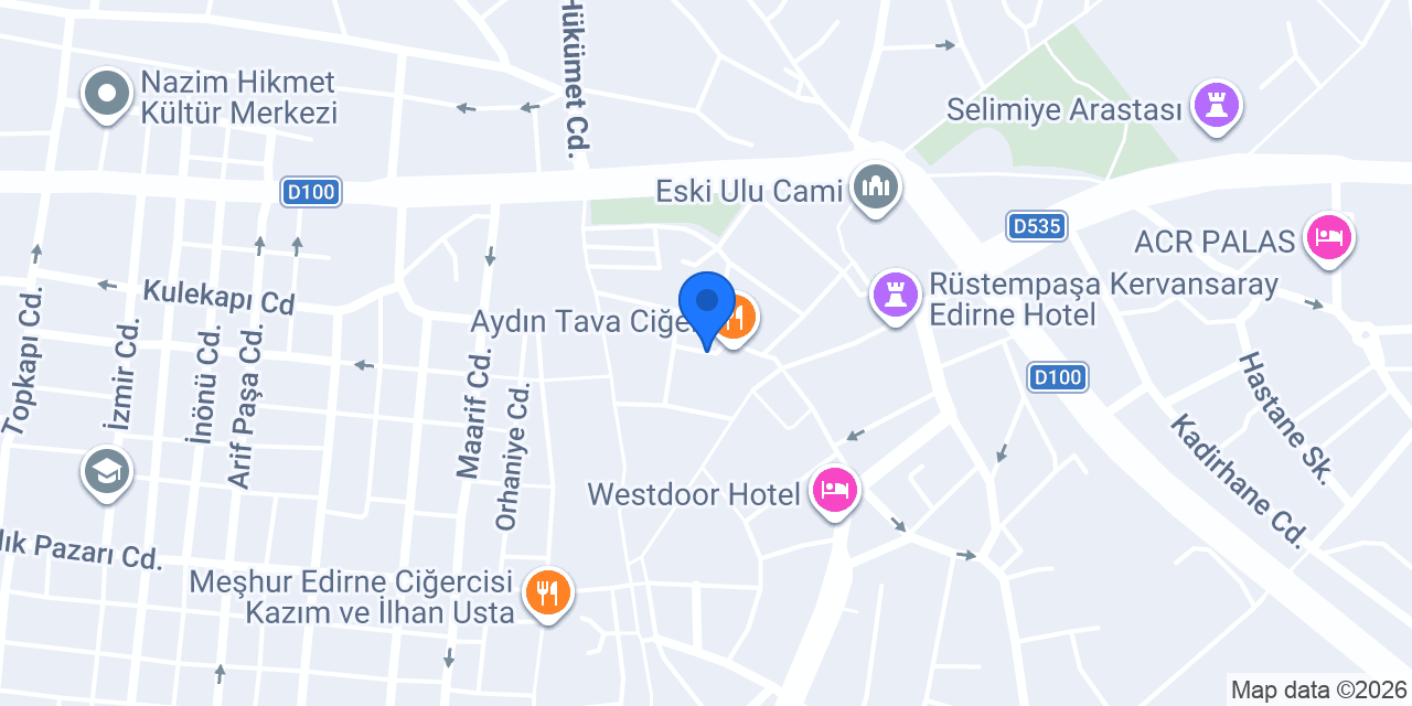 Alper Ticaret Edirne konumu