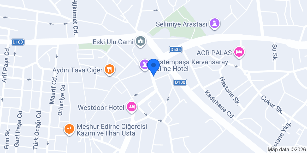 Osmanlı kokoreç Edirne konumu
