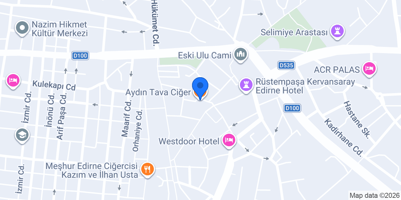 Aydın Tava Ciğer konumu