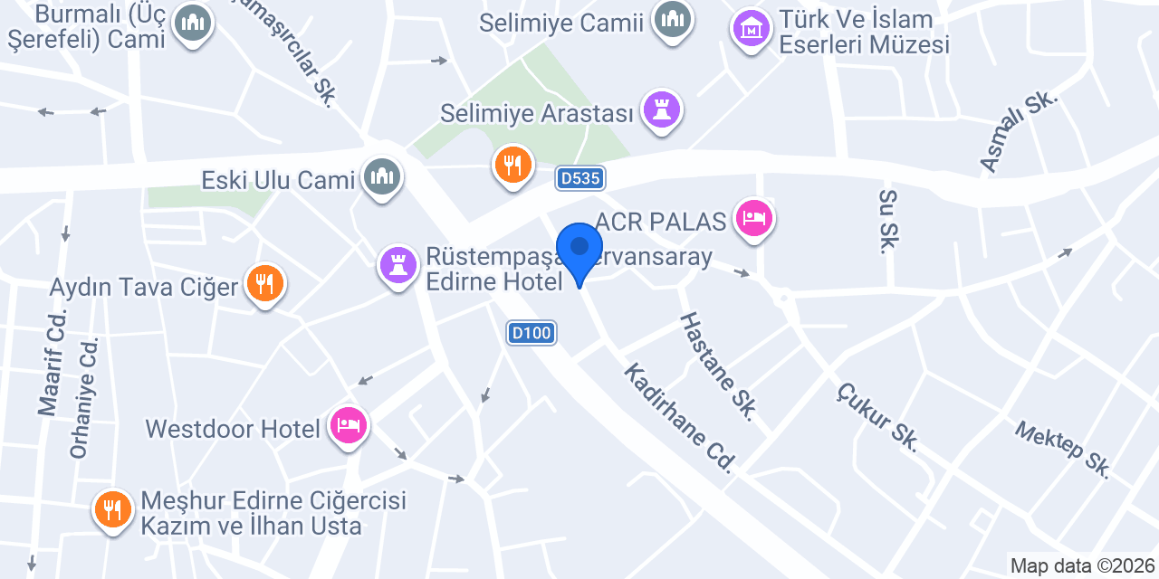 ALİZE MEDİKAL EDİRNE konumu