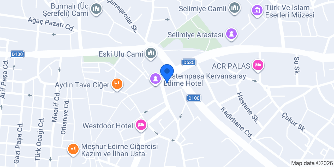 Meriç Fast Food konumu
