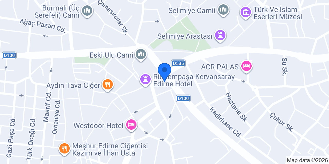 Ecrin Optik Edirne konumu