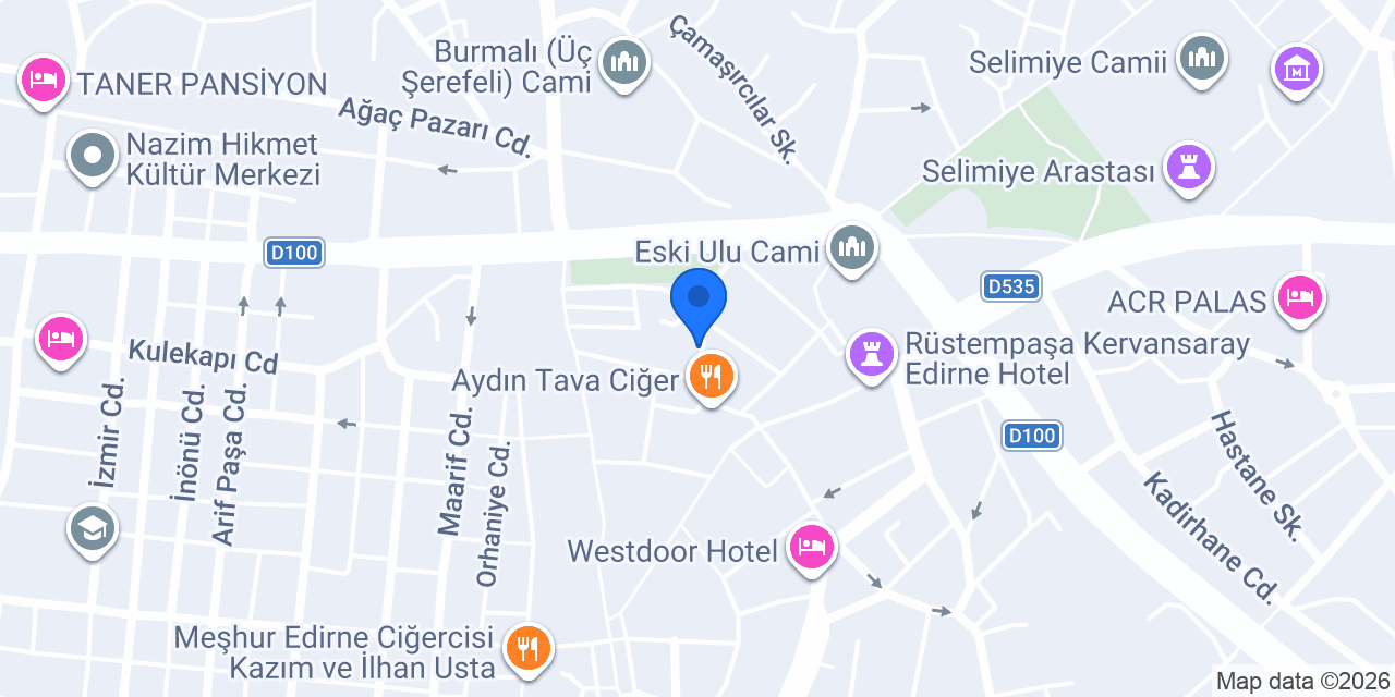 Saray Restaurant konumu
