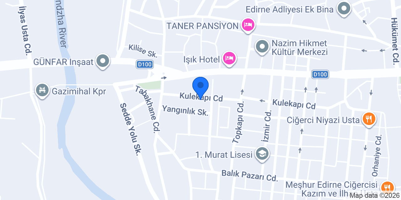 Edirne Matbaası konumu
