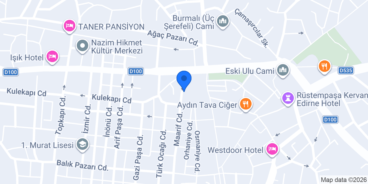 Oasis Pansiyon konumu