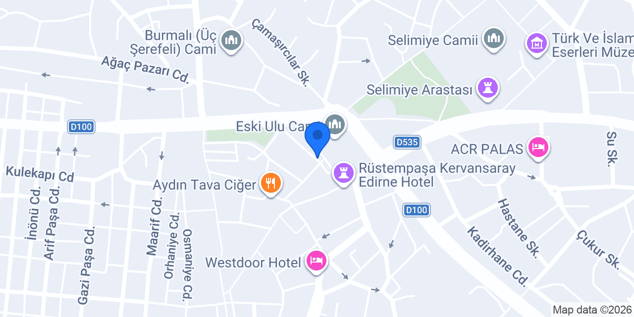 Edirneli Kurabiyeci Dede konumu