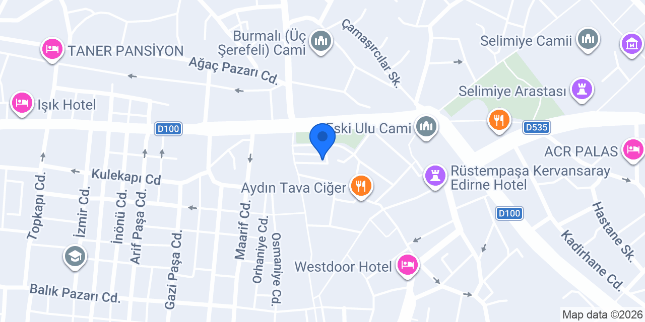 Edirne Çalışkan Emlak konumu