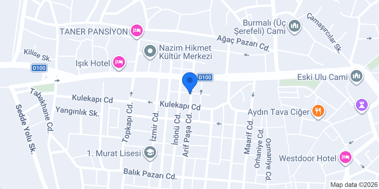 Meriç Pansiyon konumu