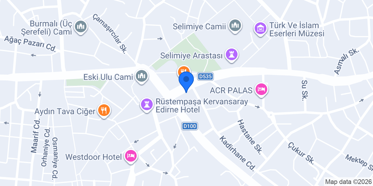 EDİRNE SHOP HÜNKAR REKLAM MATBAA konumu