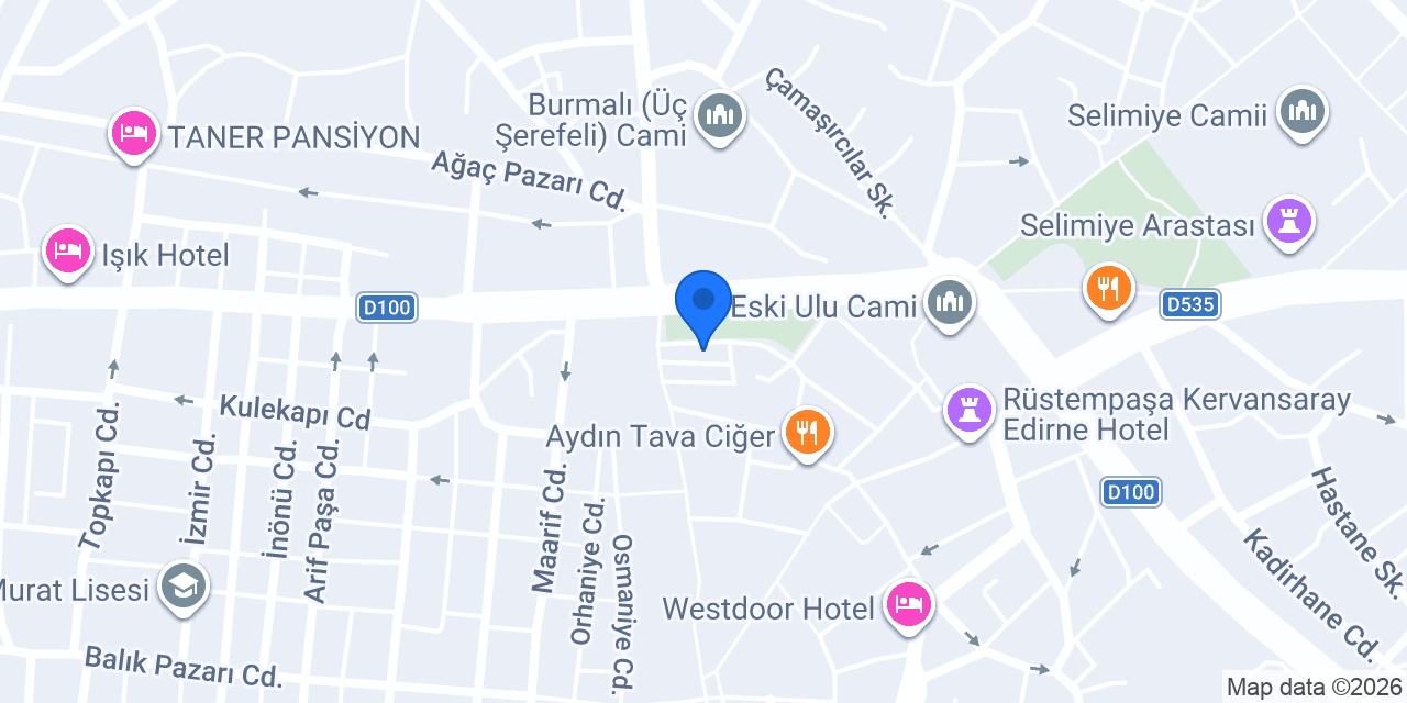 Ziraat Katılım Edirne Şubesi konumu