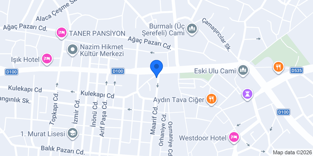NOTER Edirne 3. Noter konumu
