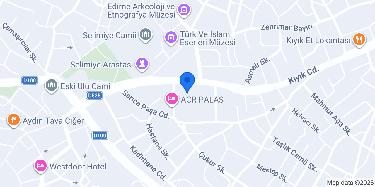 Edirne Halk Eğitim Merkezi konumu