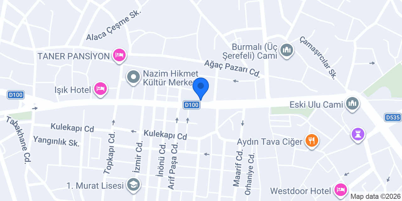 Bülent Börekçilik Edirne Çavuşbey Şube konumu