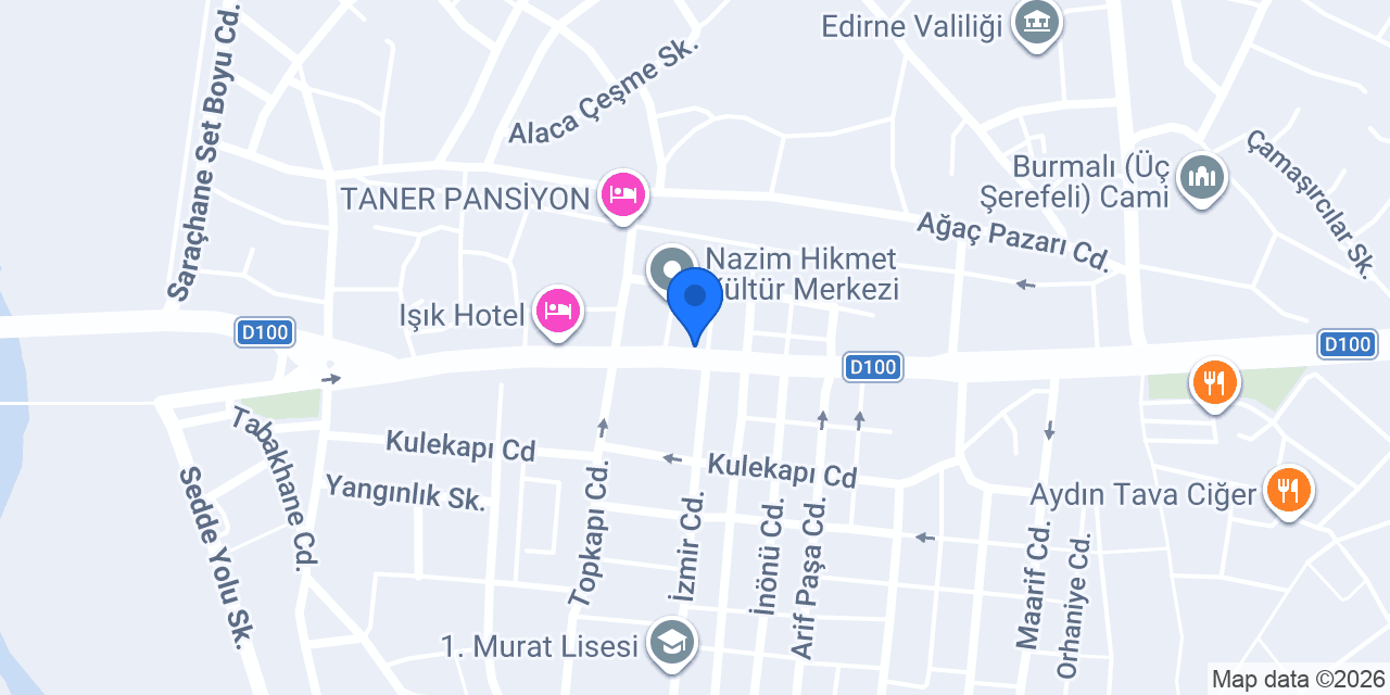 EDİRNE PANSİYON STAR konumu
