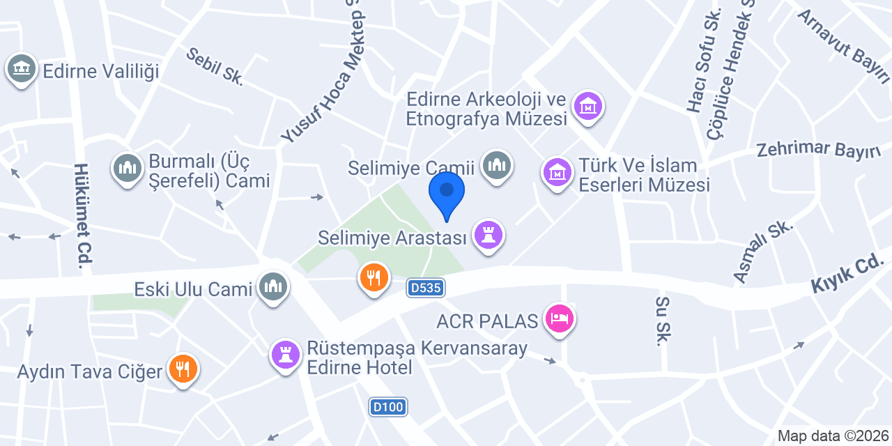 Selimiye Arasta Kafeterya konumu
